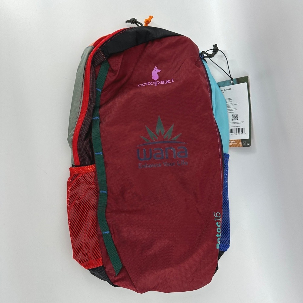 Cotopaxi Batac 16L Backpack Del Dia Wana Logo Multi Color Repurposed Daypack NEW